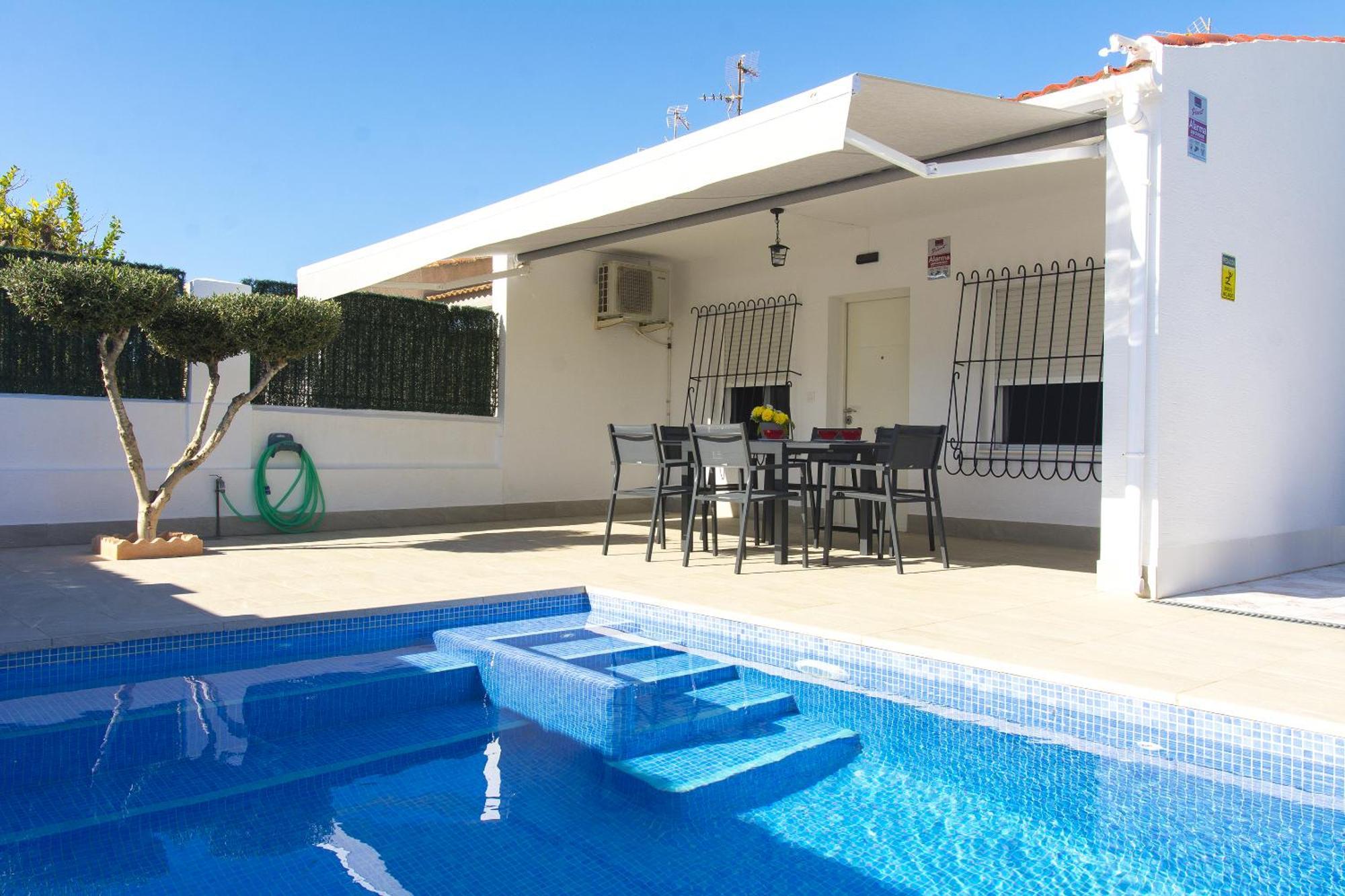 Villa Casa Soleada Piscina Climatizada Y Privada Santiago De La Ribera Exterior foto